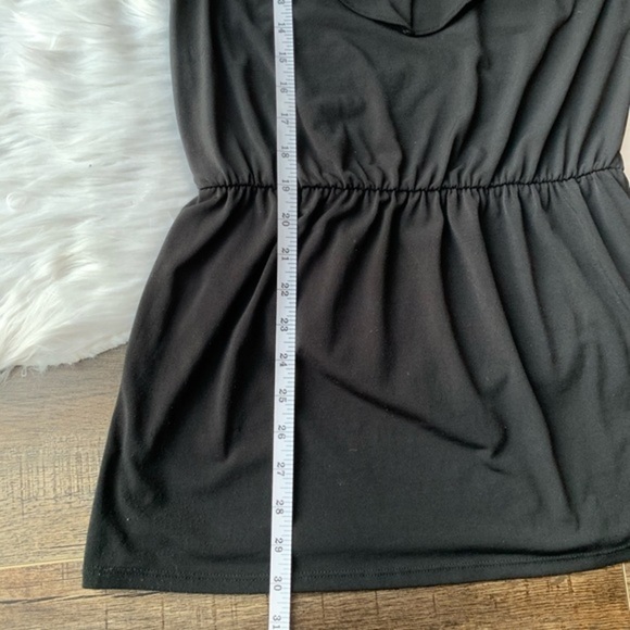 WHBM White House Black market embellished stretch v neck plunge top - Picture 5 of 8